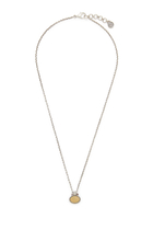 Chain of Happiness Necklace, 18k Gold, Sterling Silver & Pink Tourmaline